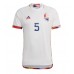 Herren Fußballbekleidung Belgien Jan Vertonghen #5 Auswärtstrikot WM 2022 Kurzarm